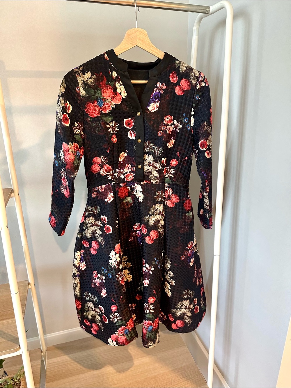 Floral Jacuard Dress